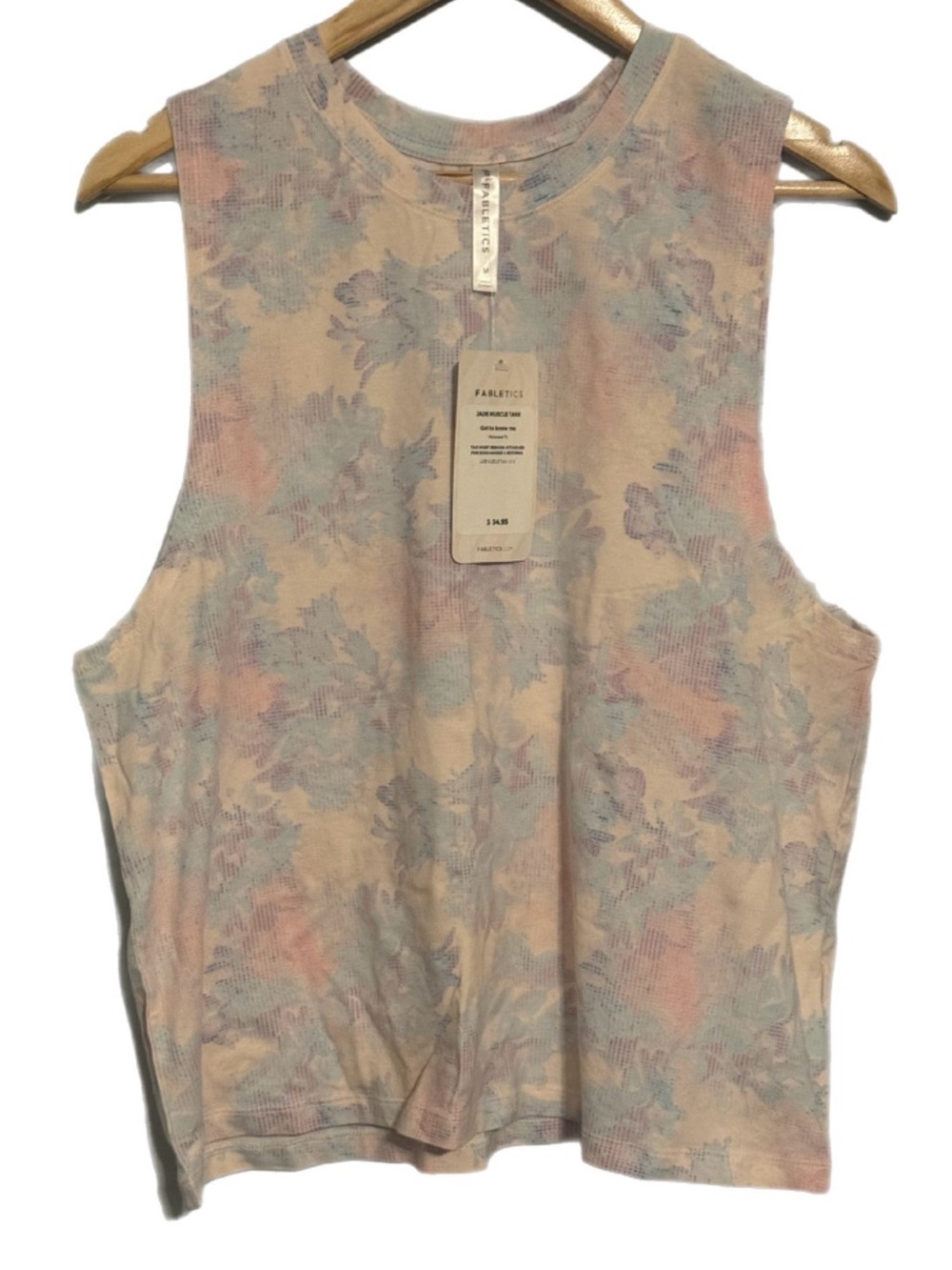 NWT-Women’s Fabletics floral tank top Sz M